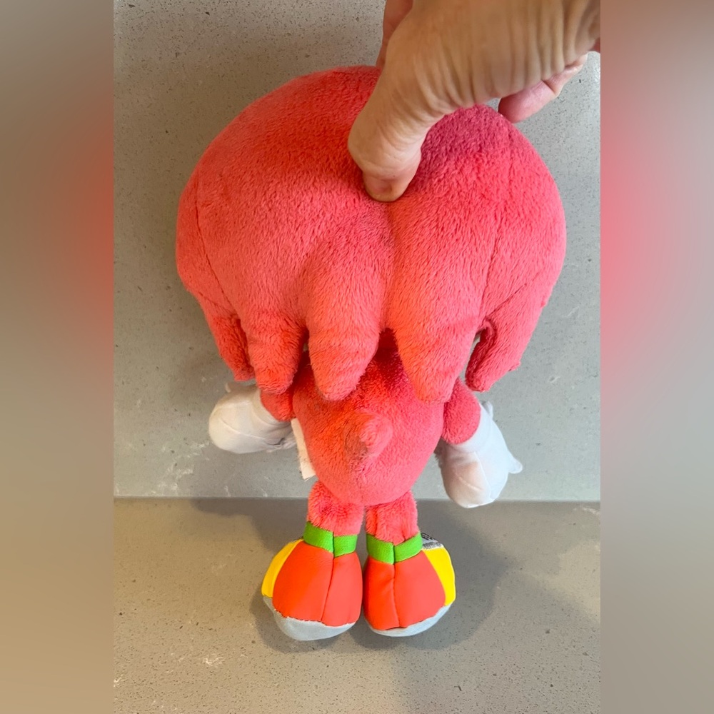 Sonic The Hedgehog 9 Inch Plush Knuckles 30th Anniversary Jakks Stuffed Toy - Picture 4 of 9